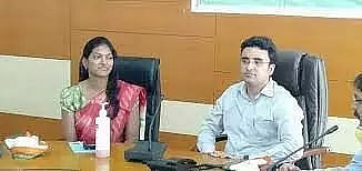 Sivasagar DC Megha Nidhi Dahal distributed cheques to 24 widows of COVID victims