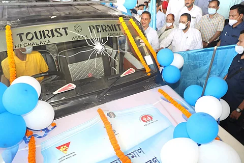 Assam Health Minister Keshab Mahanta visits Nimatighat