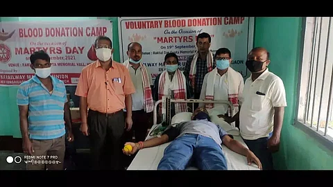 NFRMU observes Martyrs Day, organises blood donation camp in Bongaigaon