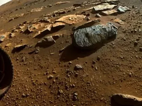 NASA's Ingenuity captures Mars rock feature in 3D