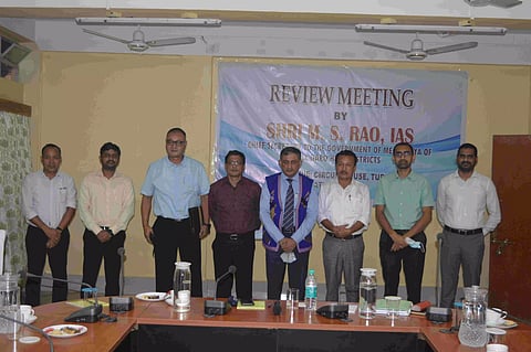 Meghalaya Chief Secretary MS Rao reviews Covid vaccination drives in Garo Hills