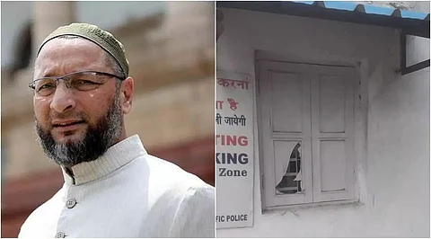 AIMIM chief and MP Asaduddin Owaisi house vandalism