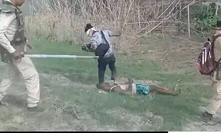 Violent Protests During Eviction Drive, Photographer Seen Brutally Attacking Protestor