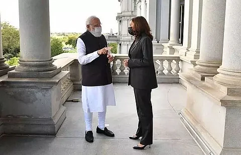 PM Narendra Modi meets Kamala Harris ahead of in-person Quad summit