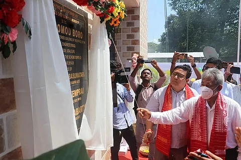 BTC chief Pramod Boro inaugurates PWD office building in Udalguri district