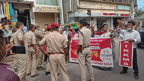 Bharat bandh: Mixed response in Lakhimpur district, 12 picketers arrested