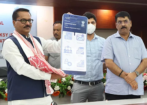Minister Ashok Singhal inaugurated irrigation project monitoring portal in Guwahati