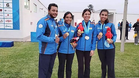 Indian women's skeet team win gold