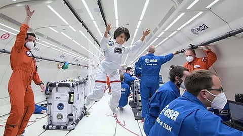 Astronaut Barbie jets to zero-gravity to inspire young girls