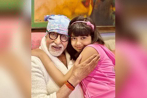 Actress Aishwarya Rai Bachchan shares picture of Big B, Aaradhya