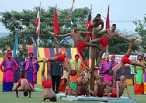Red Shield Division celebrates Swarnim Vijay Varsh at Imphal, Manipur