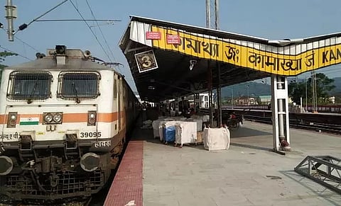 The first electric train to Guwahati