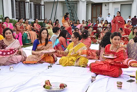 Karva Chauth celebrated at Raj Bhavan in Guwahati