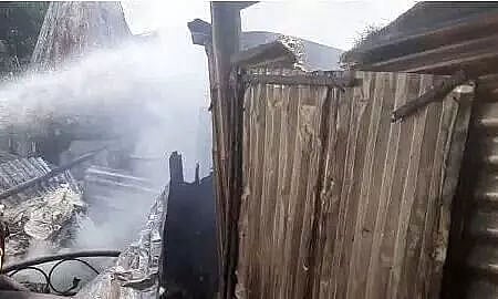 Massive Fire Breaks Out At Panbazar Railway Colony, Guwahati