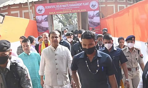 CM Himanta Biswa Inaugurates Solid Waste Processing Plant at Maa Kamakhya Mandir, Guwahati