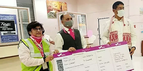 Flybig Airline Flags-Off Guwahati-Lilabari Direct Flight Services