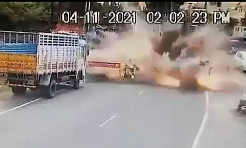 Father-Son Killed After Firecrackers Loaded On Scooter Explode