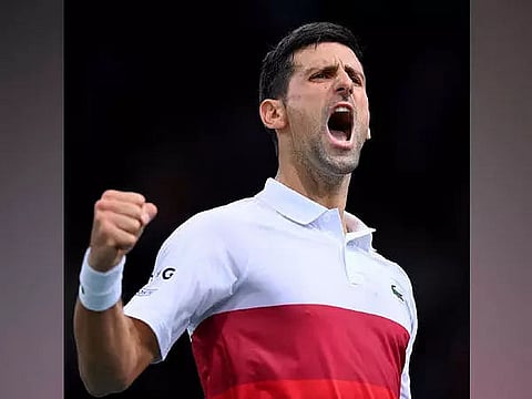 Serbian breaks tie with Sampras