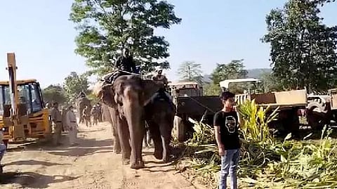 Two-day eviction drive at Lumding Reserve Forest