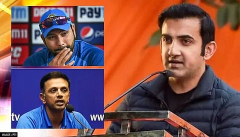 Rahul Dravid, Rohit can take Indian cricket forward: Gambhir