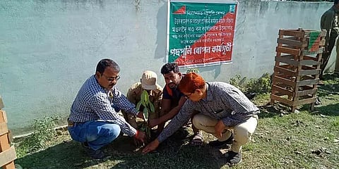 North Kamrup Forest Division takes unique initiative for plantation of salpings