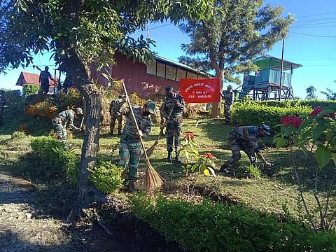 'Swachh Bharat Abhiyan' in Mizoram by Assam Rifles