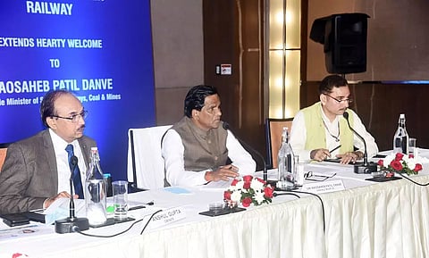 Minister of State for Railways, Coal & Mines Raosaheb Patil Danve holds review meeting with NFR officials