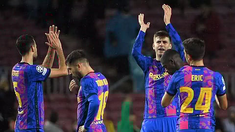 Barca facing Champions League exit after draw at home to Benfica