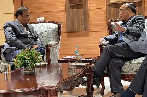 Boundary talks: Assam CM Himanta Biswa Sarma, Mizoram CM Zoramthanga meet