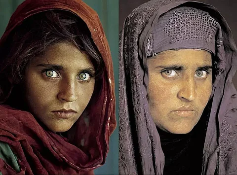 National Geographic's famous green-eyed 'Afghan Girl' arrives in Italy after evacuation