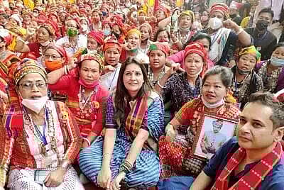 Tripura tribal parties stage demonstration over 'Greater Tipraland' demand
