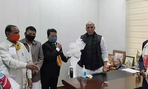 Defence Minister Rajnath Singh assures BMYB of sorting out the COBC problem