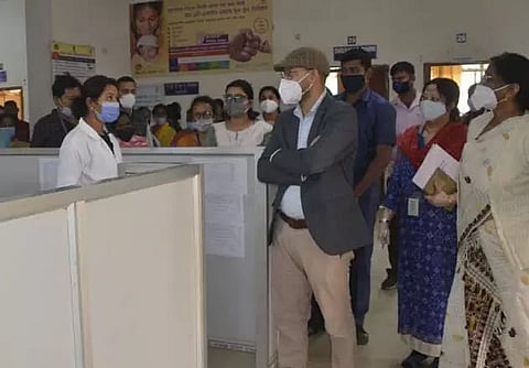 Kamrup Metro DC Pallav Gopal Jha takes stock of Covid care facility