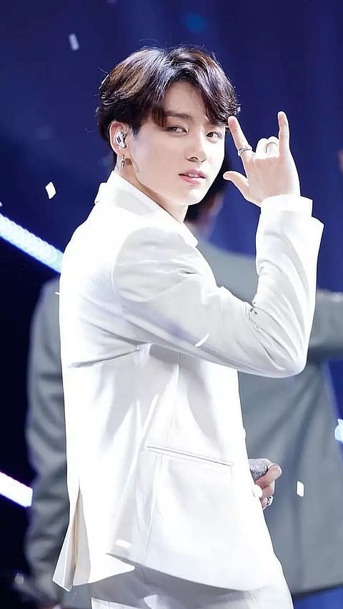 BTS's Jungkook can make even white suits look stylish