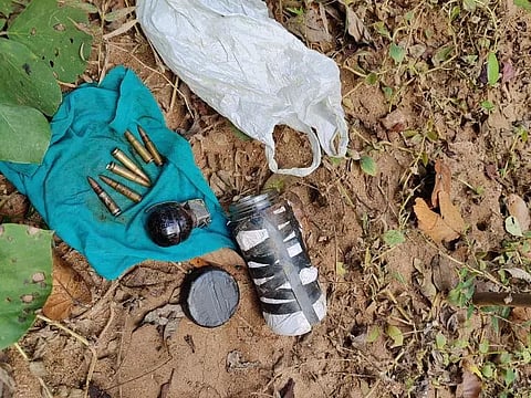 In Separate Operations, Meghalaya Police Retrieve Live Grenade, Ammo And IEDs