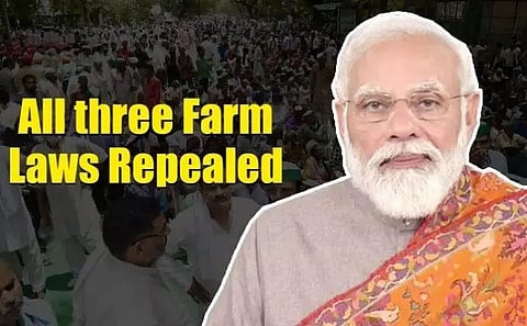 Repeal of the three Farm Laws – a brief overview