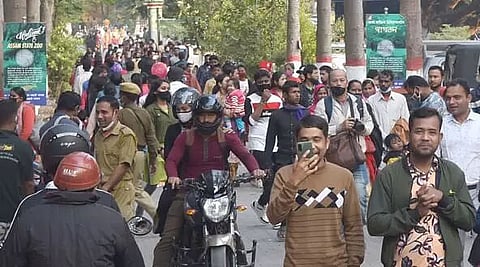 Shrines, zoo, parks thronged in Guwahati on the first day of New Year