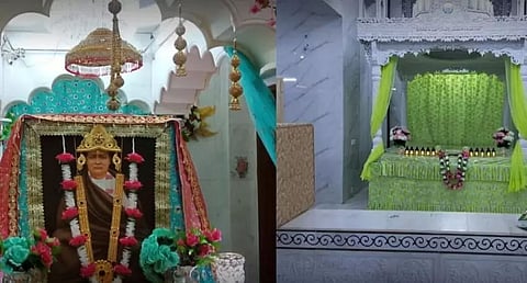 Indian Hindu pilgrims perform religious rituals in Pakistan shrine