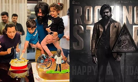 KGF Star Yash 36th Birthday: The Actor Shares Birthday Photos, Gets KGF Theme Birthday Cake