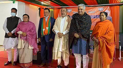 Manipur Congress MLA Chaltonlien Amo joins Bharatiya Janata Party