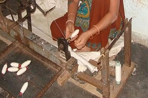 Now slippers made of handmade Khadi paper in Varanasi