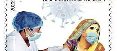 Centre issues postal stamp to mark 1 year of Covid vax drive