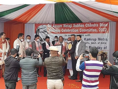 Guwahati Jt CP Partha Sarathi Mahanta Receives 'Netaji Garima Award'