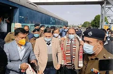Northeast Frontier Railway General Manager Ansul Gupta visits Biswanath