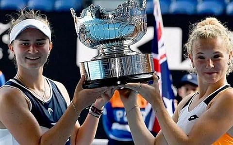 Krejcikova-Siniakova pair clinches Australian Open women's doubles title