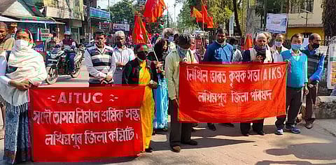 Kisan Sabha, Nirman Shramik Santha demand resolution of farmers' issues