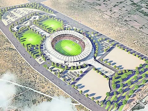 Foundation stone of world's third largest cricket stadium laid in Jaipur
