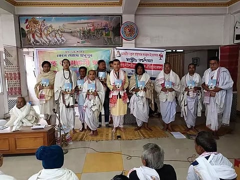 Workshop on Sanchipat manuscript held at Madhupur Xatra