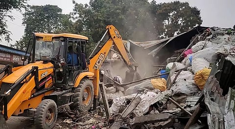 Two miscreants picked up for pelting stones during eviction drive in Dhubri