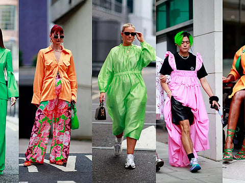 Street styles, neon kick off London Fashion Week